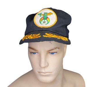 Shriner Freemason Emblem Patch Gold Wing Mesh Snapback Trucker Ball Cap